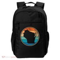 Wisconsin Retro Sunset State Backpack thumb 0