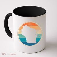 Wisconsin Retro Sunset State Coffee Mug thumb 0