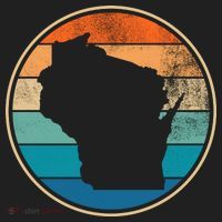 Wisconsin Retro Sunset State Tumbler thumb 3