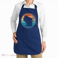 Wisconsin Retro Sunset State Apron thumb 2