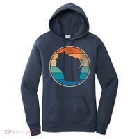 Wisconsin Retro Sunset State Women's Hoodie thumb 0