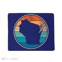 Wisconsin Retro Sunset State Mousepad thumb 0