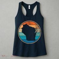 Wisconsin Retro Sunset State Women's Tank Top thumb 3