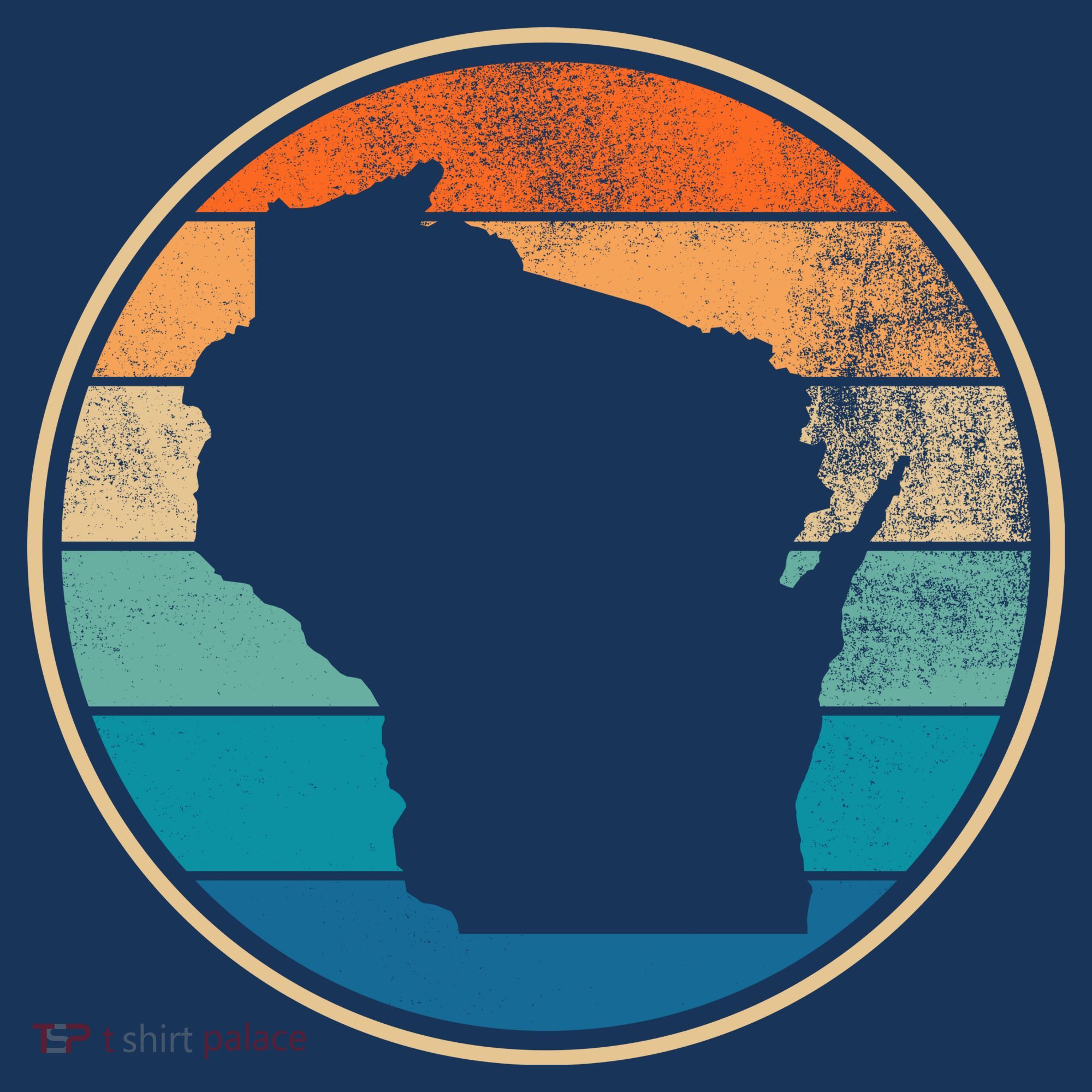 Wisconsin Retro Sunset State Women's Tank Top