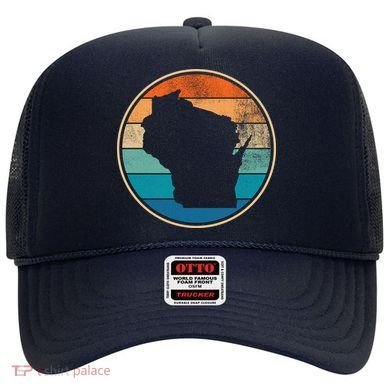 Wisconsin Retro Sunset State Hat