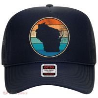 Wisconsin Retro Sunset State Hat thumb 0