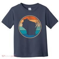 Wisconsin Retro Sunset State Toddler T-Shirt thumb 0