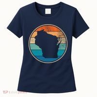 Wisconsin Retro Sunset State Women's T-Shirt thumb 0