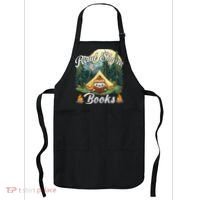 Women Read Smore Books Cute Campfire Outfit For Book Lover Apron thumb 0