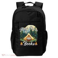 Women Read Smore Books Cute Campfire Outfit For Book Lover Backpack thumb 0