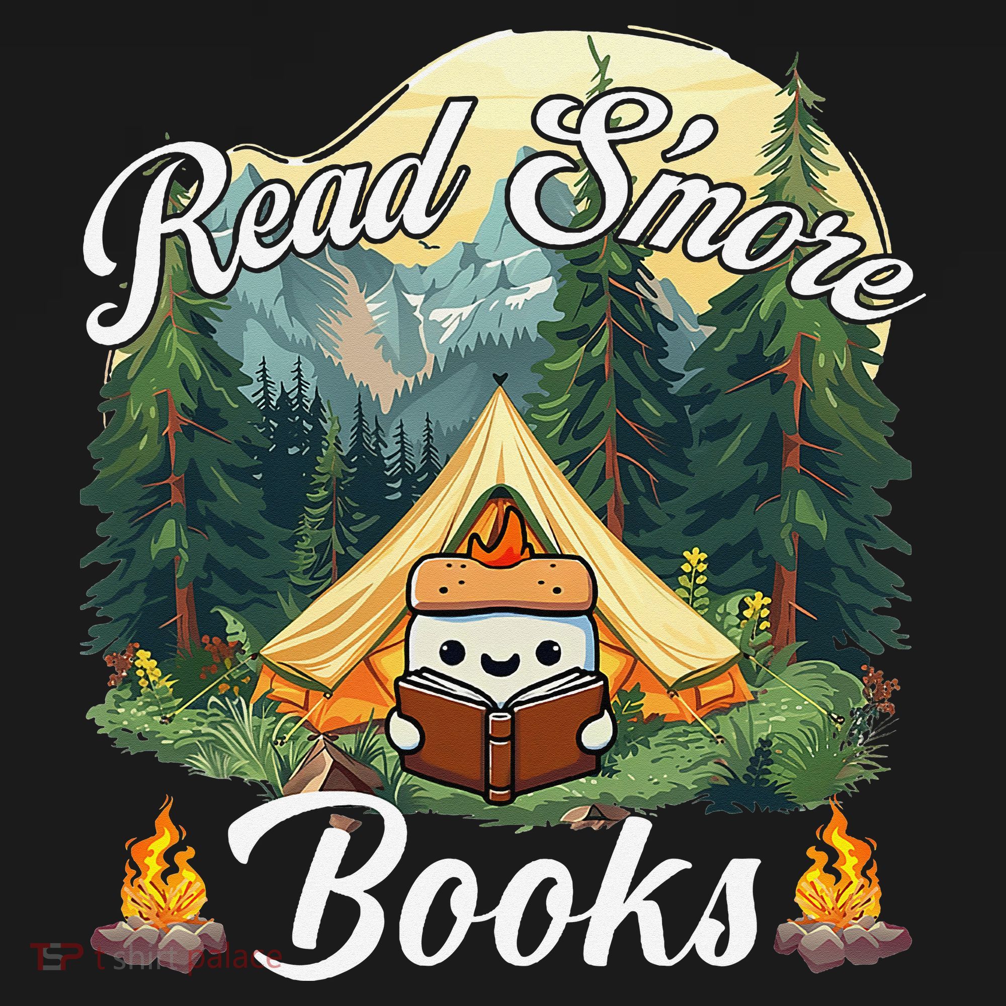 Women Read Smore Books Cute Campfire Outfit For Book Lover Women's Hoodie