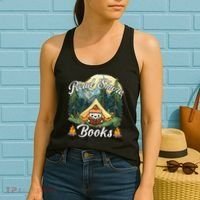 Women Read Smore Books Cute Campfire Outfit For Book Lover Women's Tank Top thumb 2