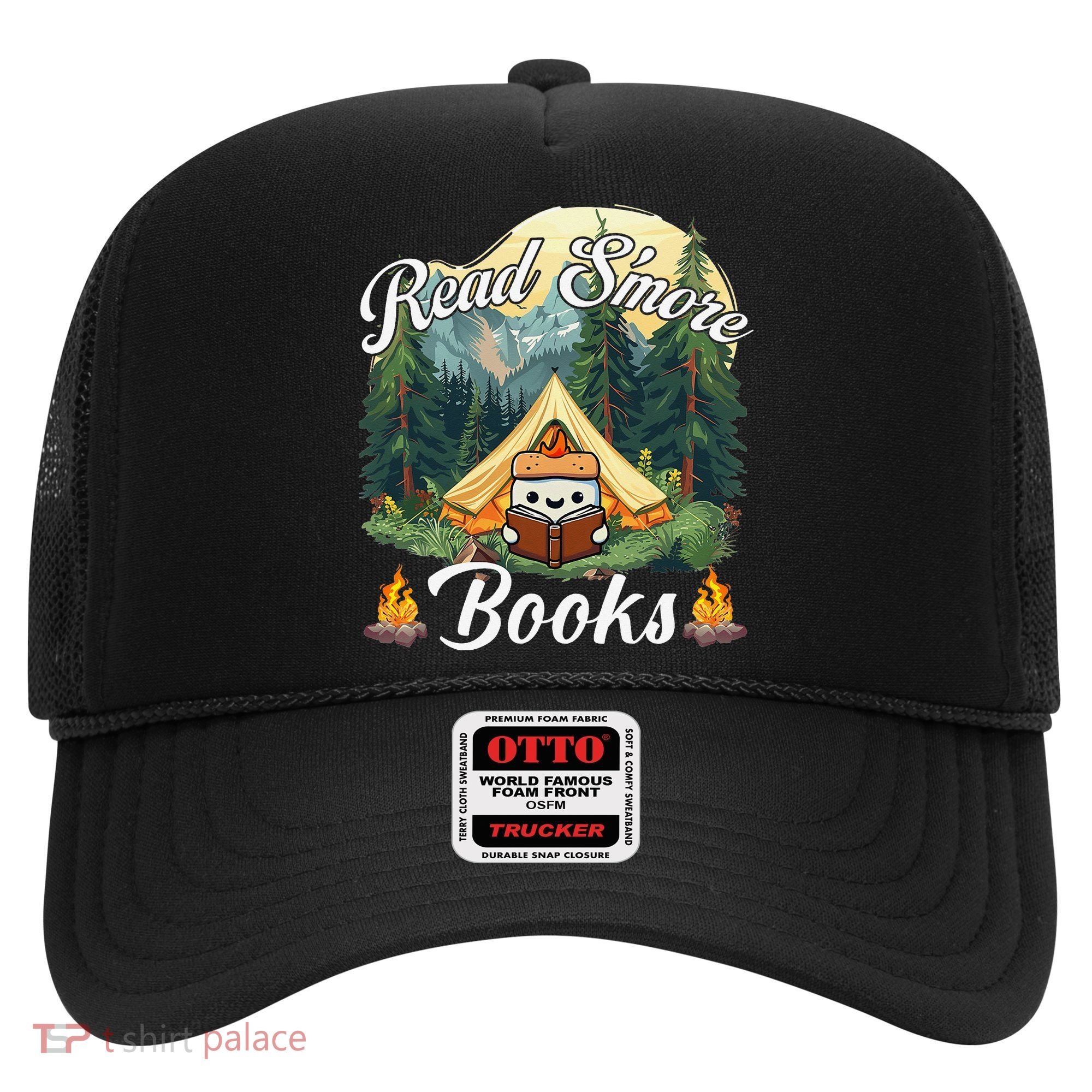 Women Read Smore Books Cute Campfire Outfit For Book Lover Hat