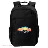 W4Mx Retro Stay Wild Roam Free The Buffalo Charge The Storm Backpack thumb 0