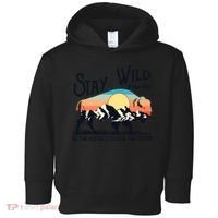 W4Mx Retro Stay Wild Roam Free The Buffalo Charge The Storm Toddler Hoodie thumb 0