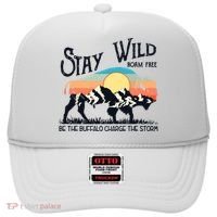W4Mx Retro Stay Wild Roam Free The Buffalo Charge The Storm Hat thumb 0