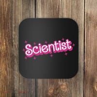 Women Retro Scientist Science Teacher Back To School Coaster thumb 0