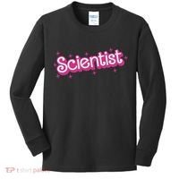 Women Retro Scientist Science Teacher Back To School Kids Long Sleeve Shirt thumb 0