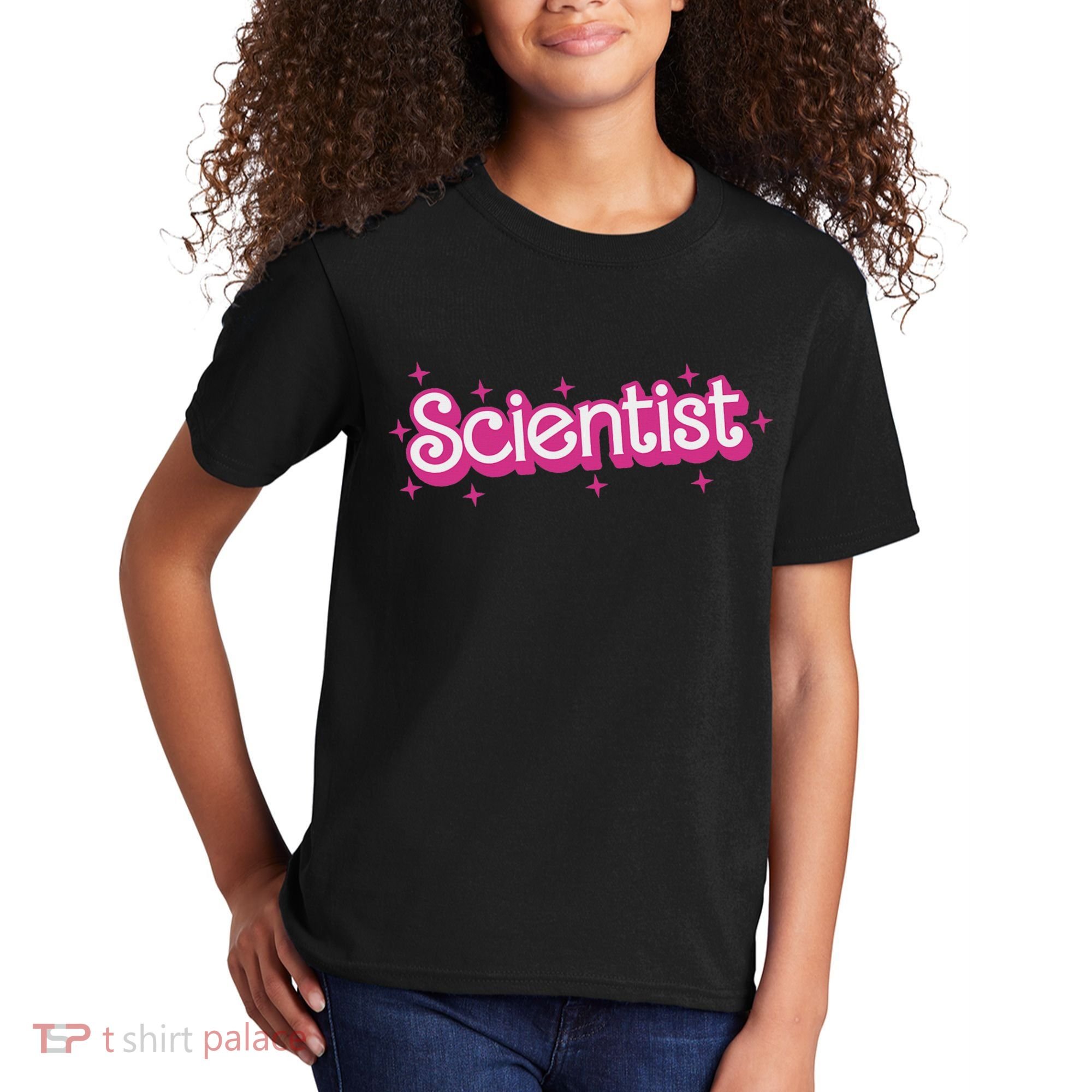 Women Retro Scientist Science Teacher Back To School Kids T-Shirt
