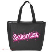 Women Retro Scientist Science Teacher Back To School Tote Bag thumb 0
