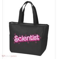Women Retro Scientist Science Teacher Back To School Tote Bag thumb 3