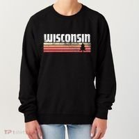 Wisconsin Retro Style 70s 80s 90s Home Gift Women's Sweatshirt thumb 0