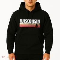 Wisconsin Retro Style 70s 80s 90s Home Gift Hoodie thumb 2