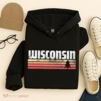 Wisconsin Retro Style 70s 80s 90s Home Gift Hoodie thumb 4