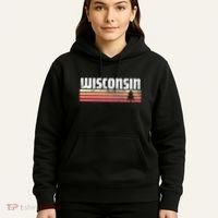 Wisconsin Retro Style 70s 80s 90s Home Gift Hoodie thumb 5