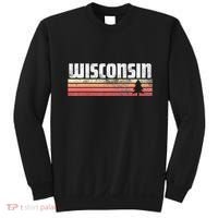 Wisconsin Retro Style 70s 80s 90s Home Gift Sweatshirt thumb 0