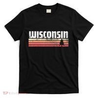 Wisconsin Retro Style 70s 80s 90s Home Gift T-Shirt thumb 0