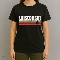 Wisconsin Retro Style 70s 80s 90s Home Gift T-Shirt thumb 4
