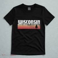 Wisconsin Retro Style 70s 80s 90s Home Gift T-Shirt thumb 5