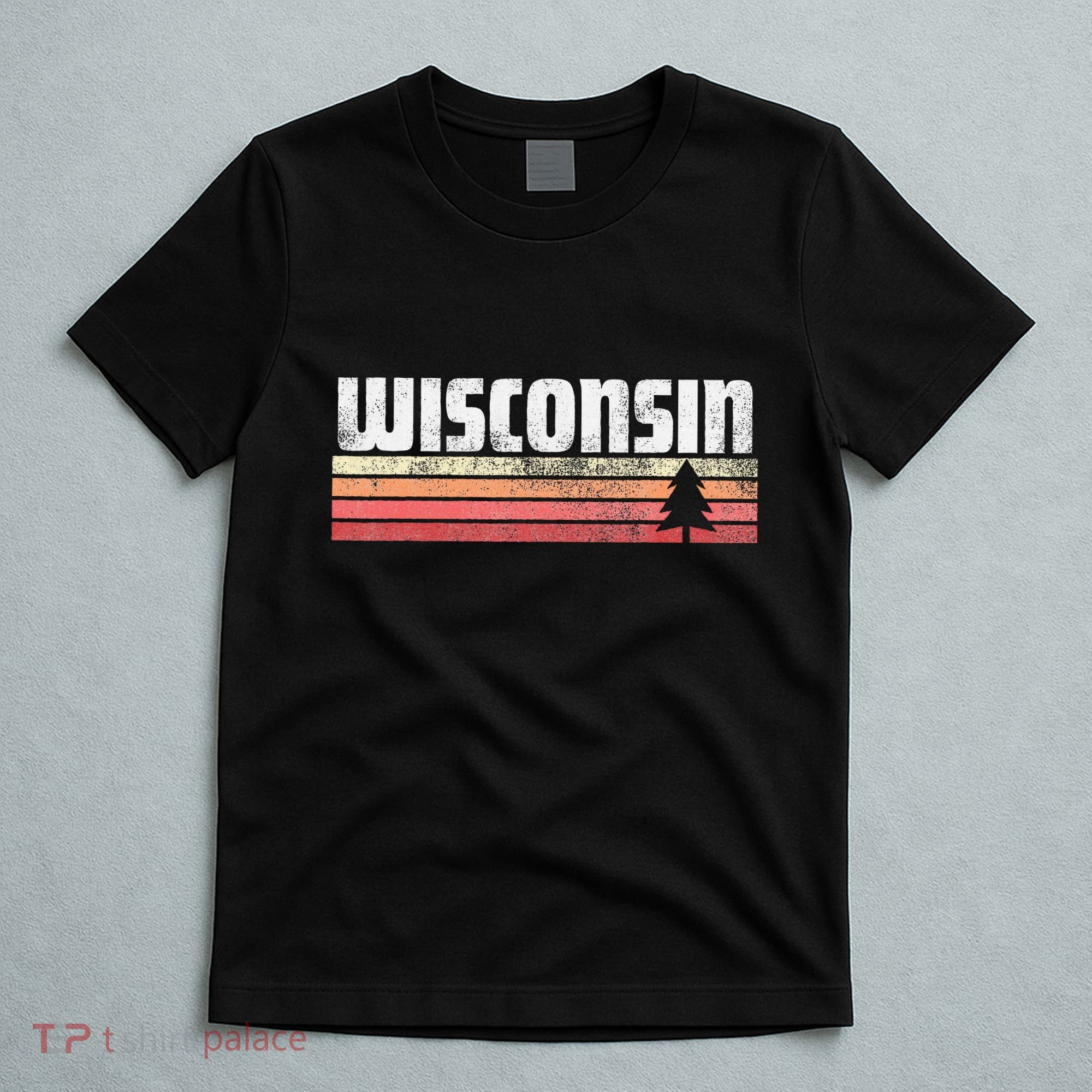 Wisconsin Retro Style 70s 80s 90s Home Gift T-Shirt