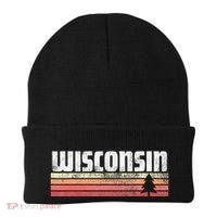 Wisconsin Retro Style 70s 80s 90s Home Gift Beanie thumb 0