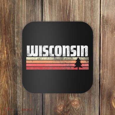 Wisconsin Retro Style 70s 80s 90s Home Gift Coaster