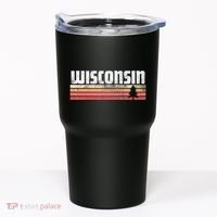 Wisconsin Retro Style 70s 80s 90s Home Gift Tumbler thumb 0