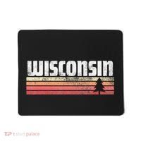 Wisconsin Retro Style 70s 80s 90s Home Gift Mousepad thumb 0