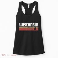 Wisconsin Retro Style 70s 80s 90s Home Gift Women's Tank Top thumb 0