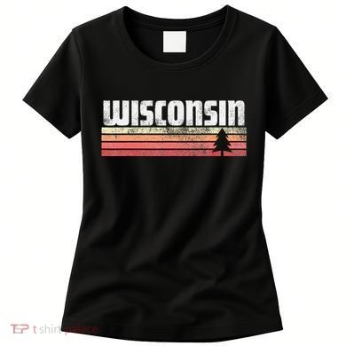 Wisconsin Retro Style 70s 80s 90s Home Gift Women's T-Shirt