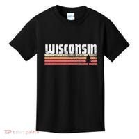 Wisconsin Retro Style 70s 80s 90s Home Gift Kids T-Shirt thumb 0