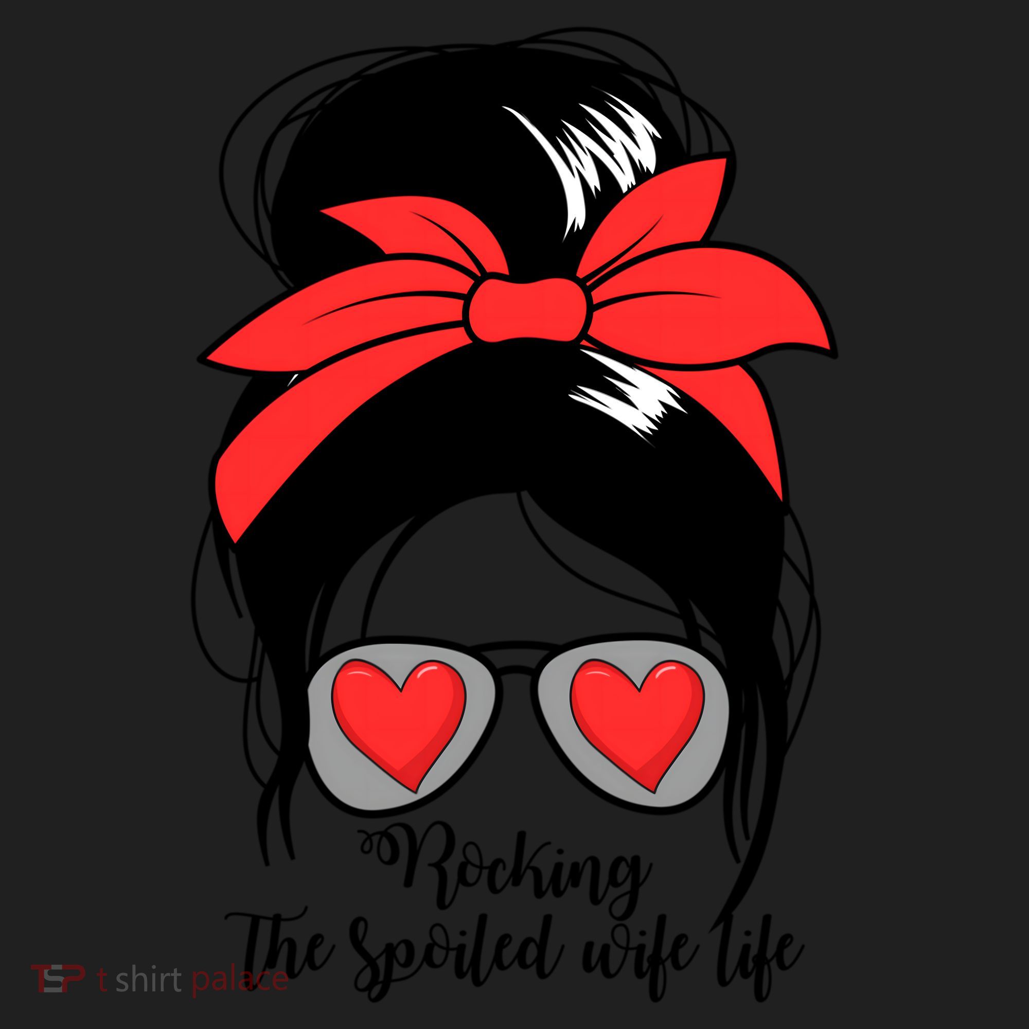 Wo's Rocking Spoiled Wife Life Messy Bun Spoiled Wife Gift Beanie