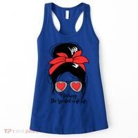 Wo's Rocking Spoiled Wife Life Messy Bun Spoiled Wife Gift Women's Tank Top thumb 0