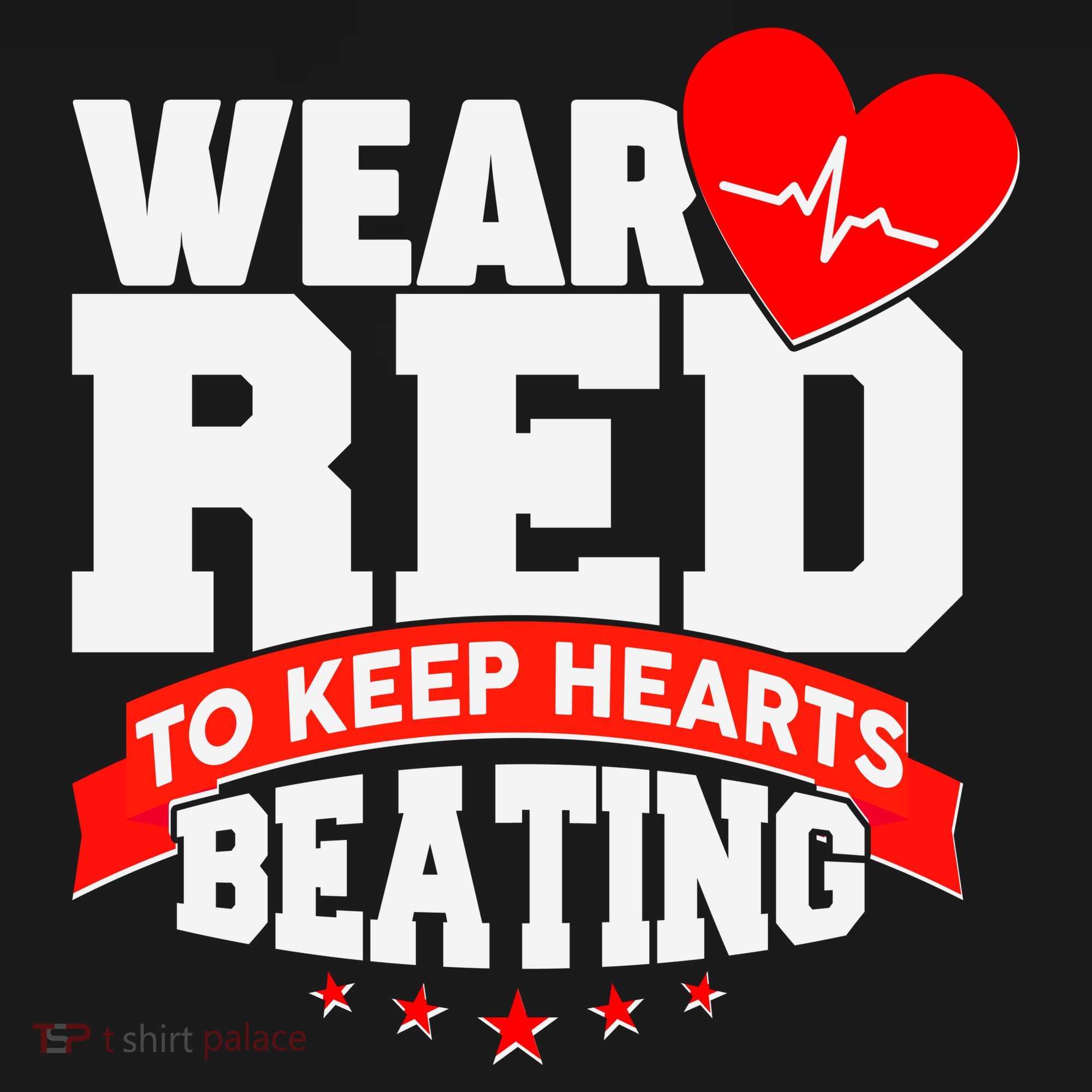 Wear Red To Keep Hearts Beating Heart Health Awareness Women's Tank Top