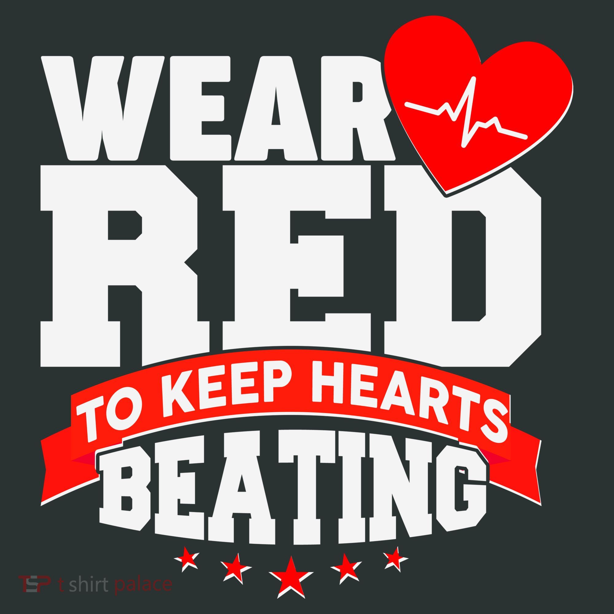 Wear Red To Keep Hearts Beating Heart Health Awareness Sweatshirt