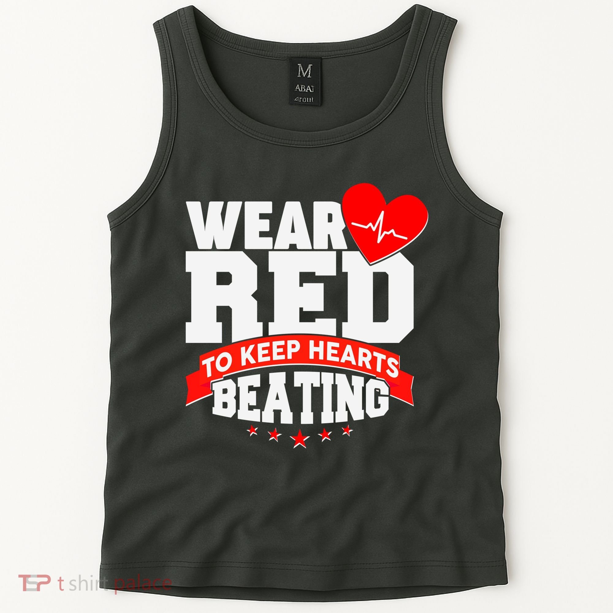 Wear Red To Keep Hearts Beating Heart Health Awareness Tank Top