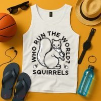 Who Run The World? Squirrels Tank Top thumb 4