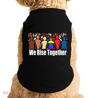 We Rise Together Against Racism For Equality Social Justice Great Gift Doggie Tank thumb 0