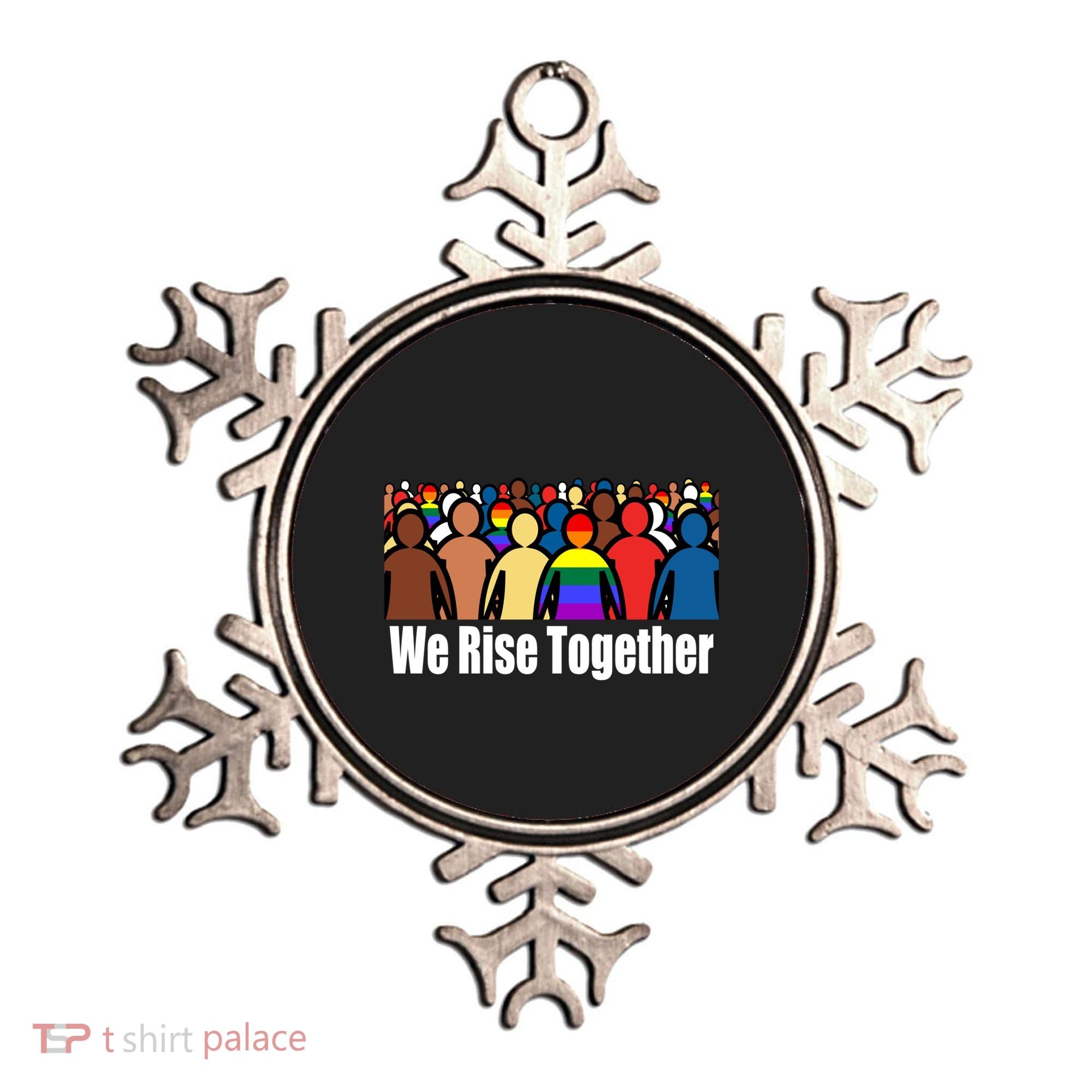 We Rise Together Against Racism For Equality Social Justice Great Gift Ornament