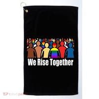 We Rise Together Against Racism For Equality Social Justice Great Gift Golf Towel thumb 0